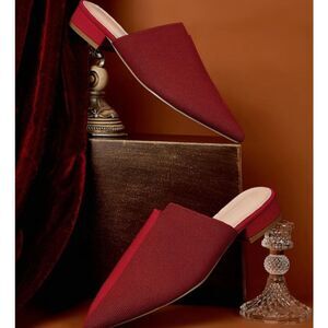 COPY - 🌷Cuccoo Two-tone Canvas Fabric Mule